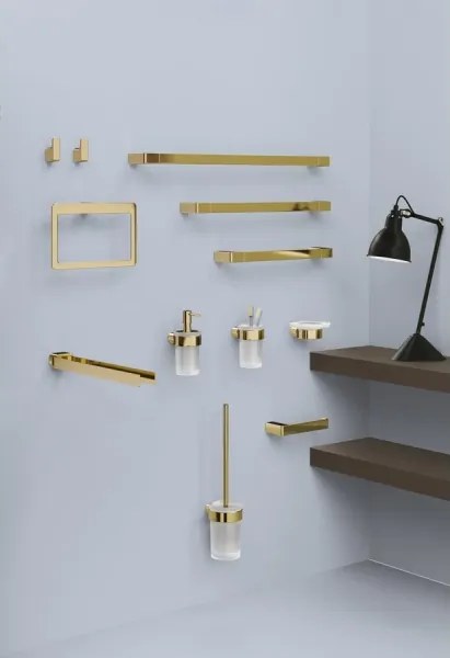 Gedy - Set 2 buc. cârlig de perete PIRENEI, auriu