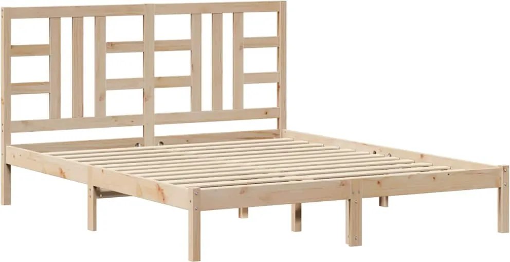 vidaXL Cadru de pat, 160x200 cm, lemn masiv