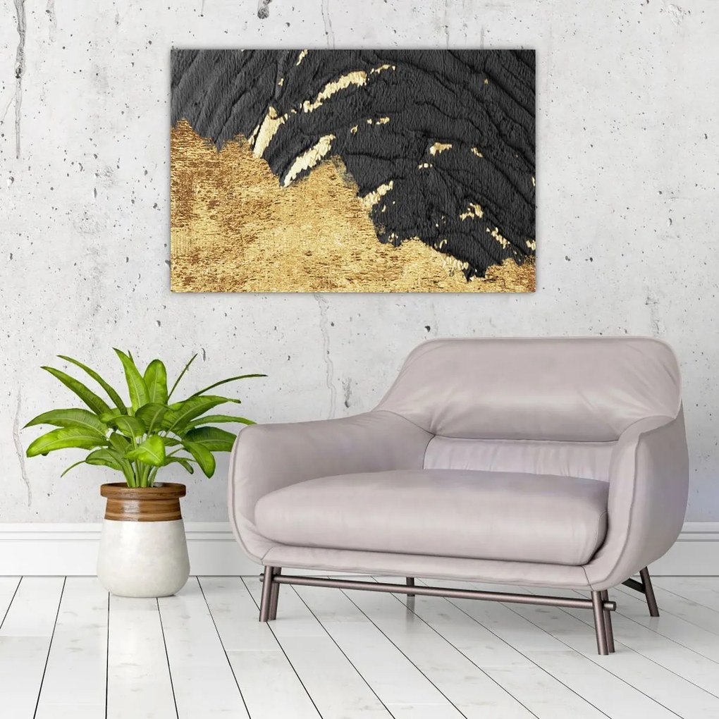 Tablou - Structura de aur N⁰1 (90x60 cm)