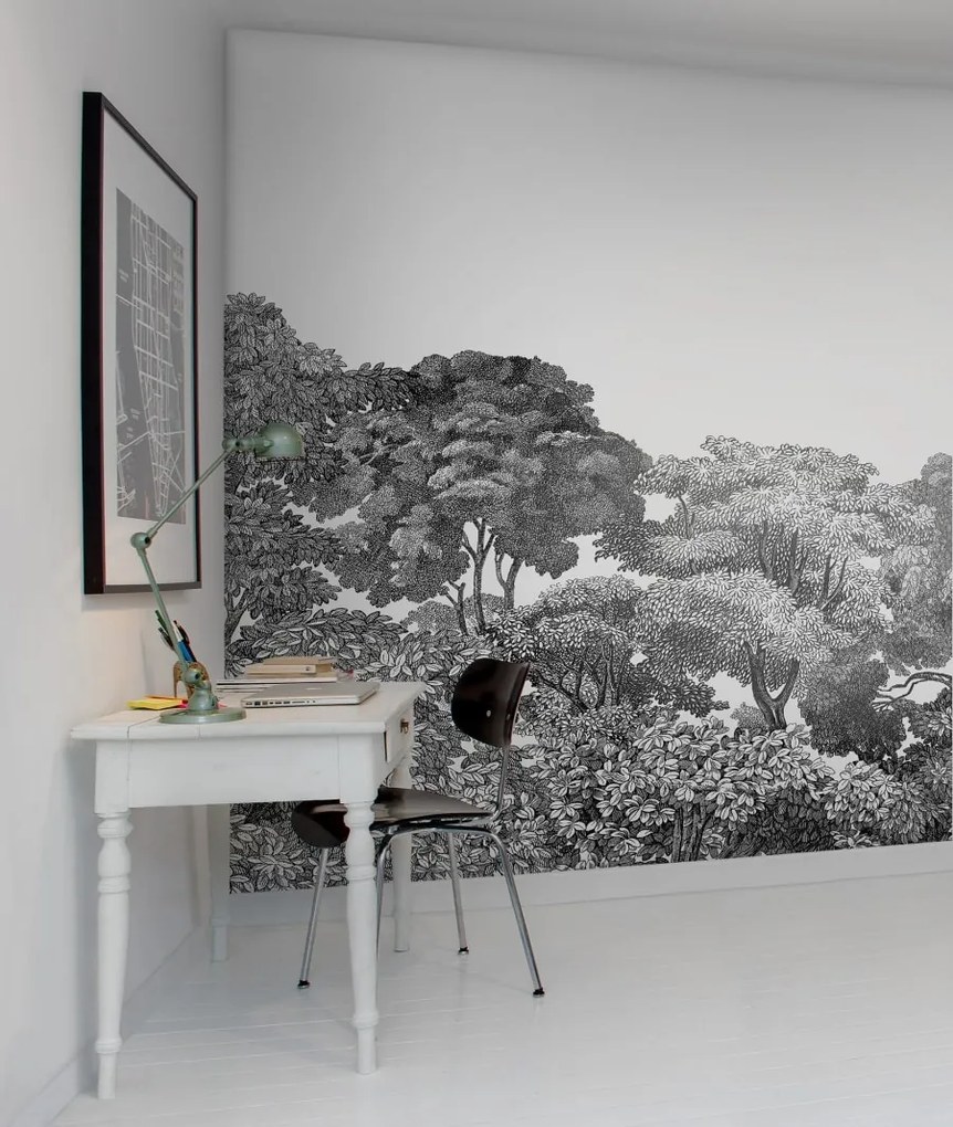 Tapet Bellewood, Black Toile, Rebel Walls