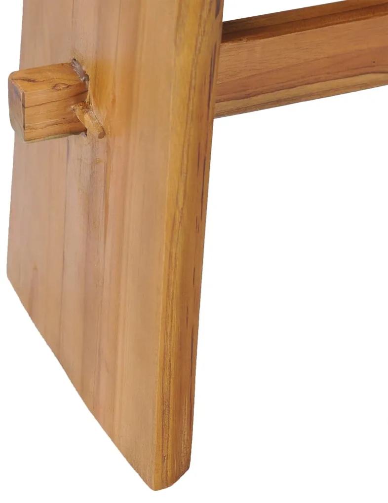 Taburet, lemn masiv de tec