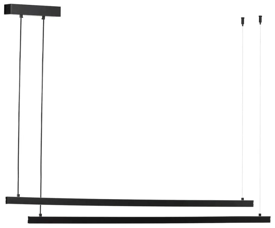 Lustra suspendata LED, Otel, Negru, MIAMI