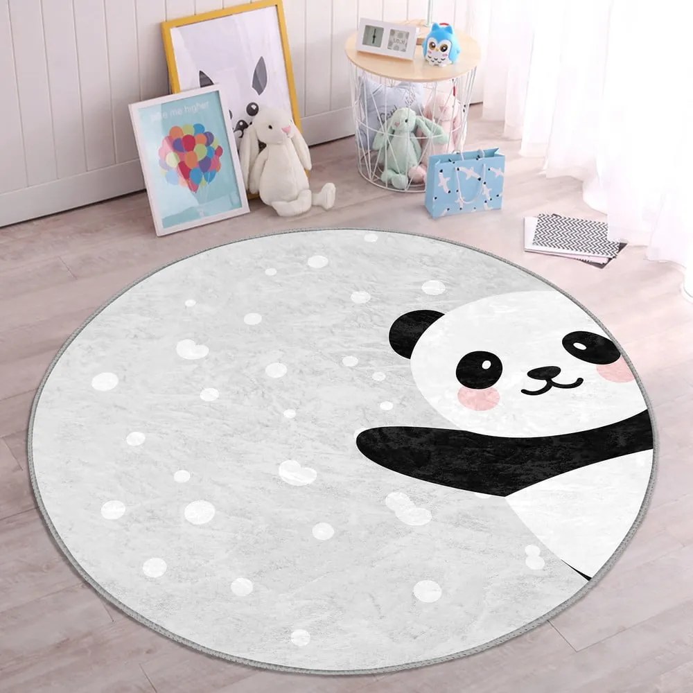 Covor pentru copii gri deschis ø 80 cm Comfort – Mila Home