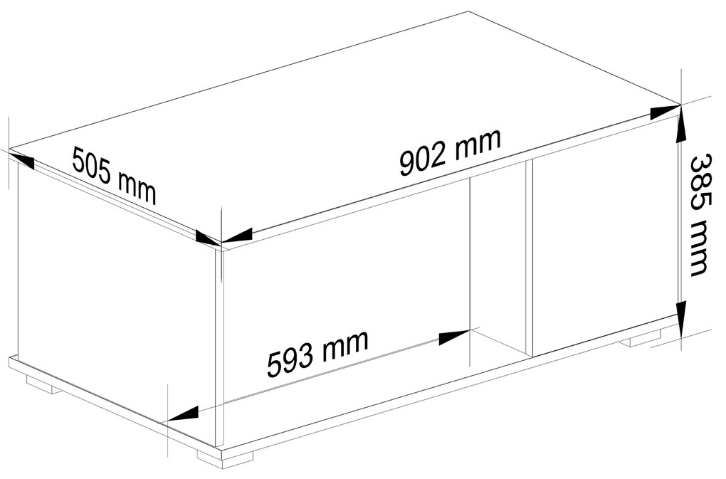 Măsuță de cafea Palak IV (Alb). 1068775