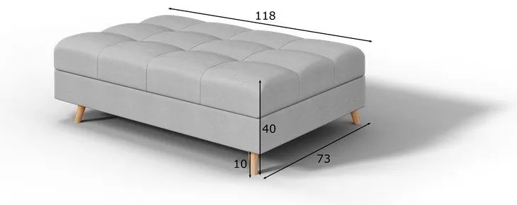 Taburet gri Ariella – Ropez