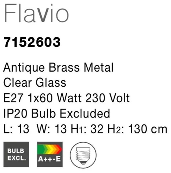 Pendul design modern decorativ Flavio NVL-7152603