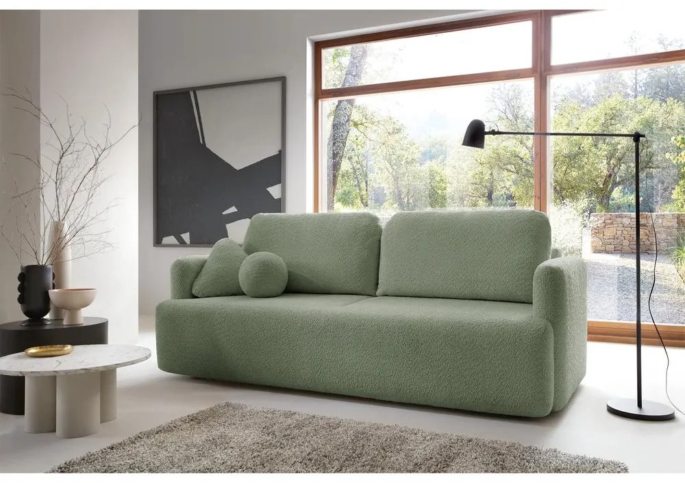 Canapea trei locuri Linaki (verde marin + negru). 1099119