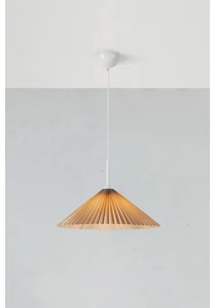Lustră pe cablu Markslöjd 108710 PLISADO 1xE27/40W/230V d. 50 cm bej