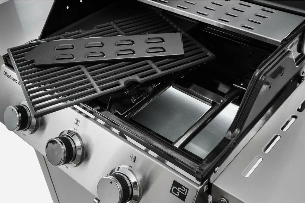 Grătar cu gaz G21 Oklahoma BBQ Premium Line 3arzătoare + reductor gratuit