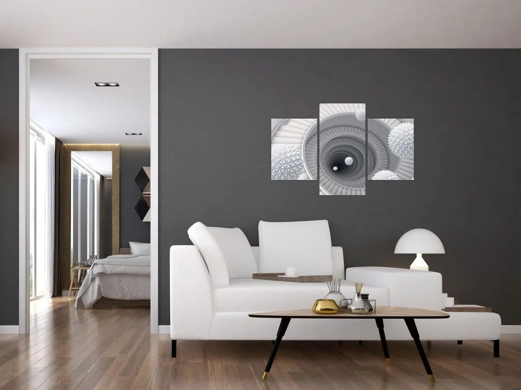 Tablou cu abstracție 3D (90x60 cm)
