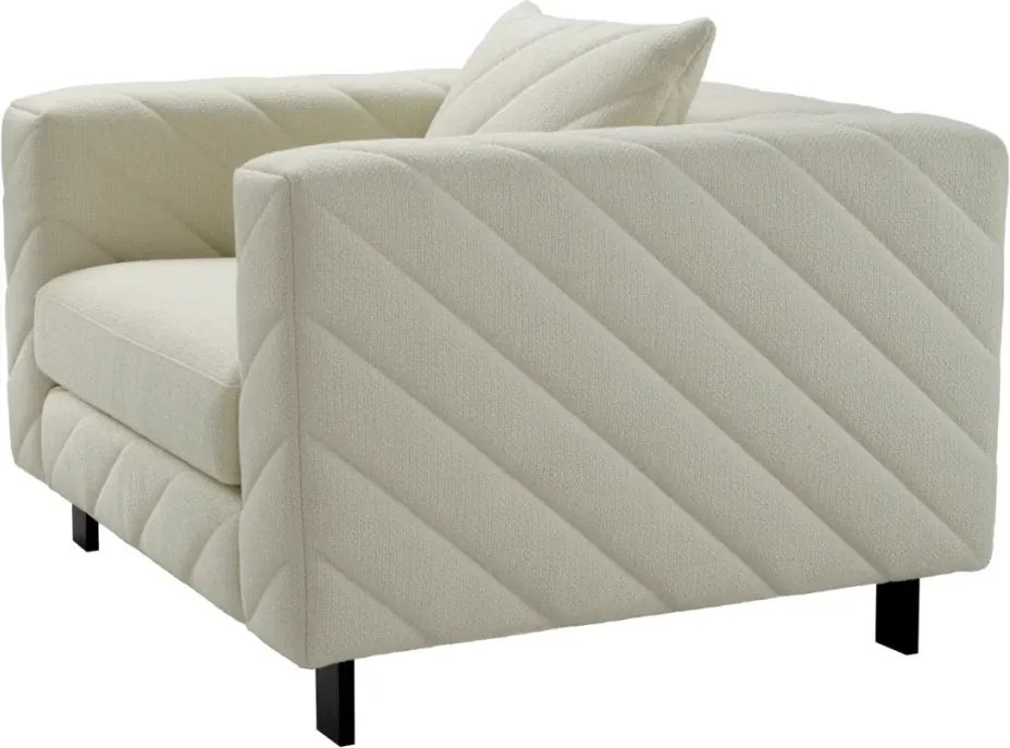 Fotoliu design LUX Avellino, Reve cream