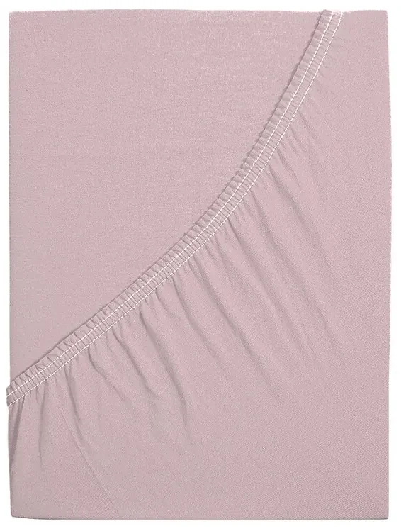 Cearșaf de pat 4Home jersey Ideal roz deschis, 200 x 200 cm, 200 x 200 cm