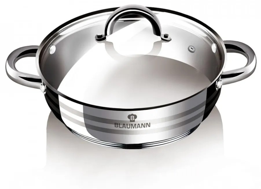 Cratita cu capac otel inoxidabil 26 cm Gourmet Line Blaumann BL 1004