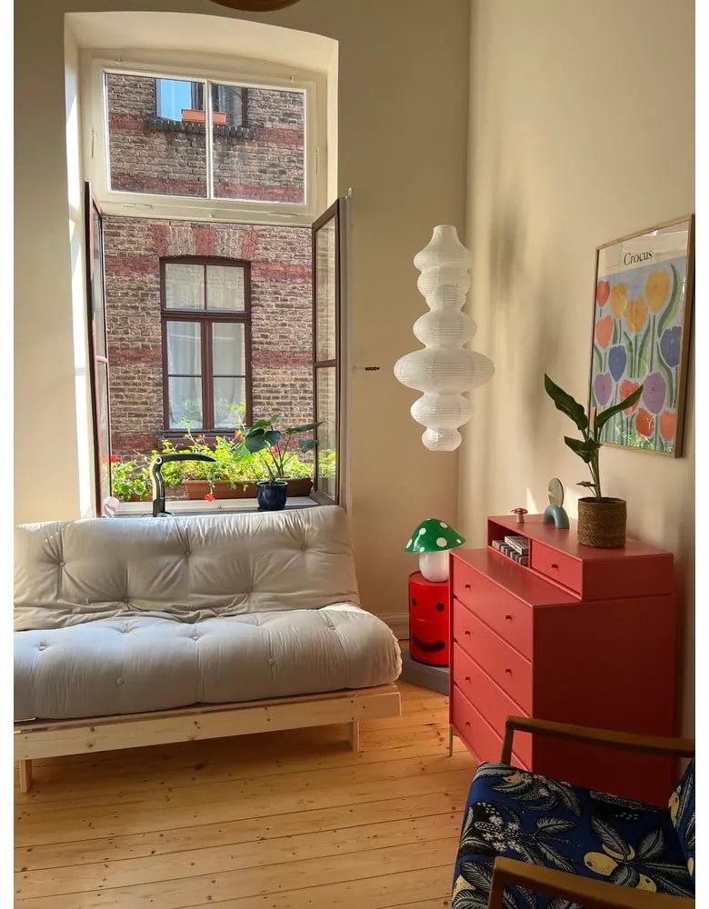 Canapea grej extensibilă cu tapițerie din in 160 cm Roots – Karup Design