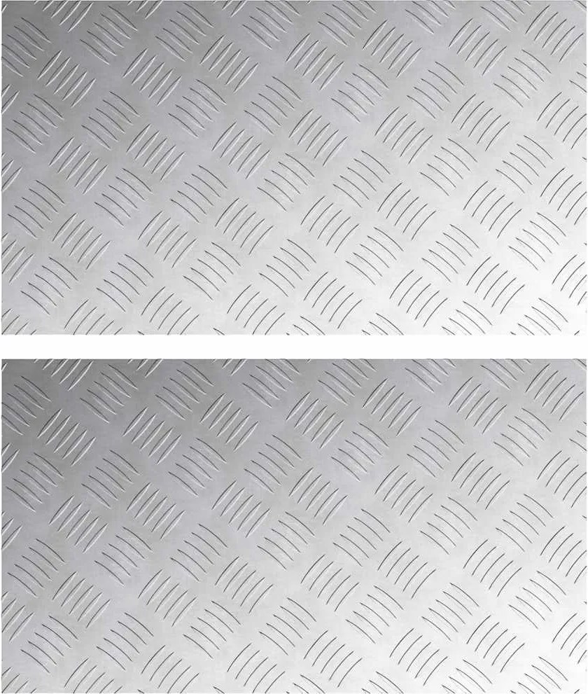 vidaXL Trepte Dreptunghiular 2 pcs Argintiu 70 x 40 cm Aluminiu