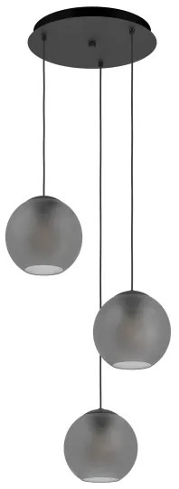 Lustră pe cablu Eglo 390213 ARANGONA 3xE27/40W/230V gri