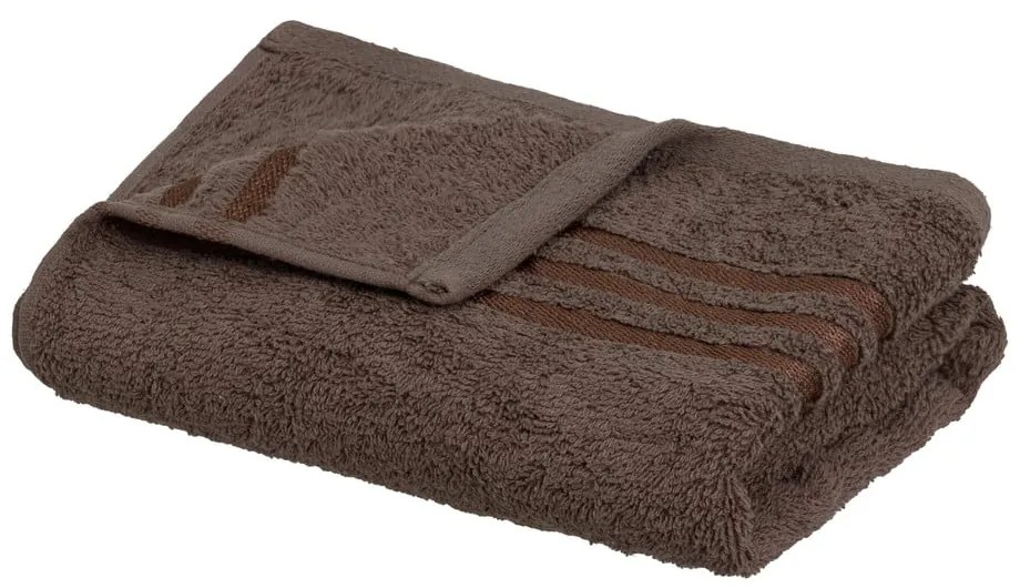 Prosop maro din bumbac din frotir 50x100 cm Simple – Casa Selección