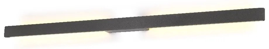 Aplica LED iluminat exterior liniar IP54 LOTUS 24W gri inchis