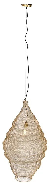 Lampă suspendată orientală aurie 90 cm - Nidum