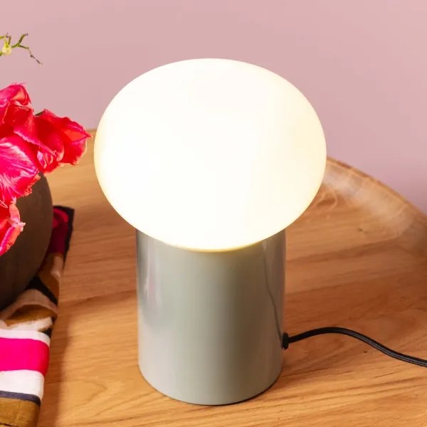 Lampă de masă Brilliant KNUT 1xE27/25W/230V verde/alb