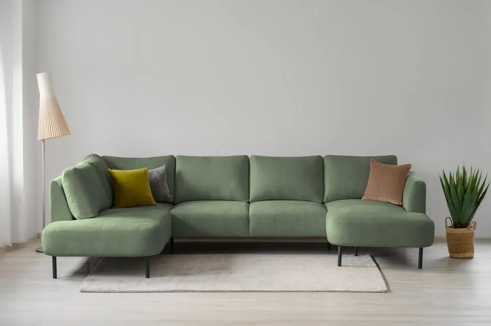 Colțar verde (cu colț pe partea stângă /în formă de "U") Hero – Scandic