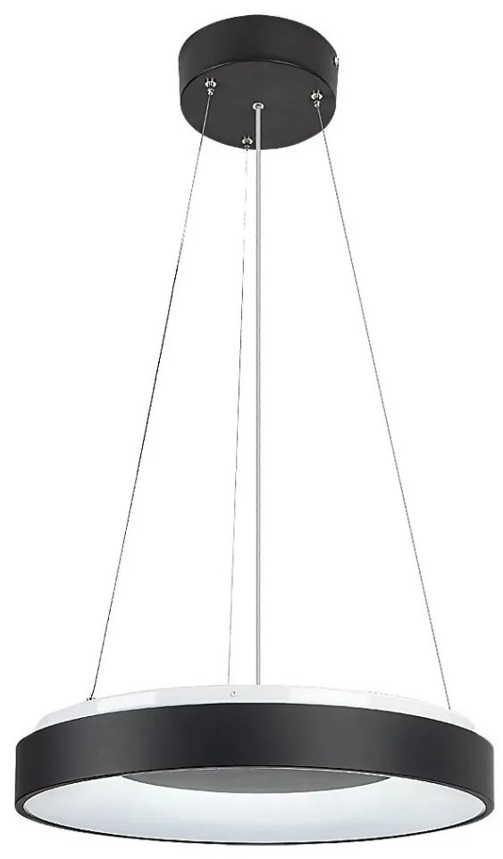 Lustra LED cu telecomanda design modern Ceilo negru 48cm