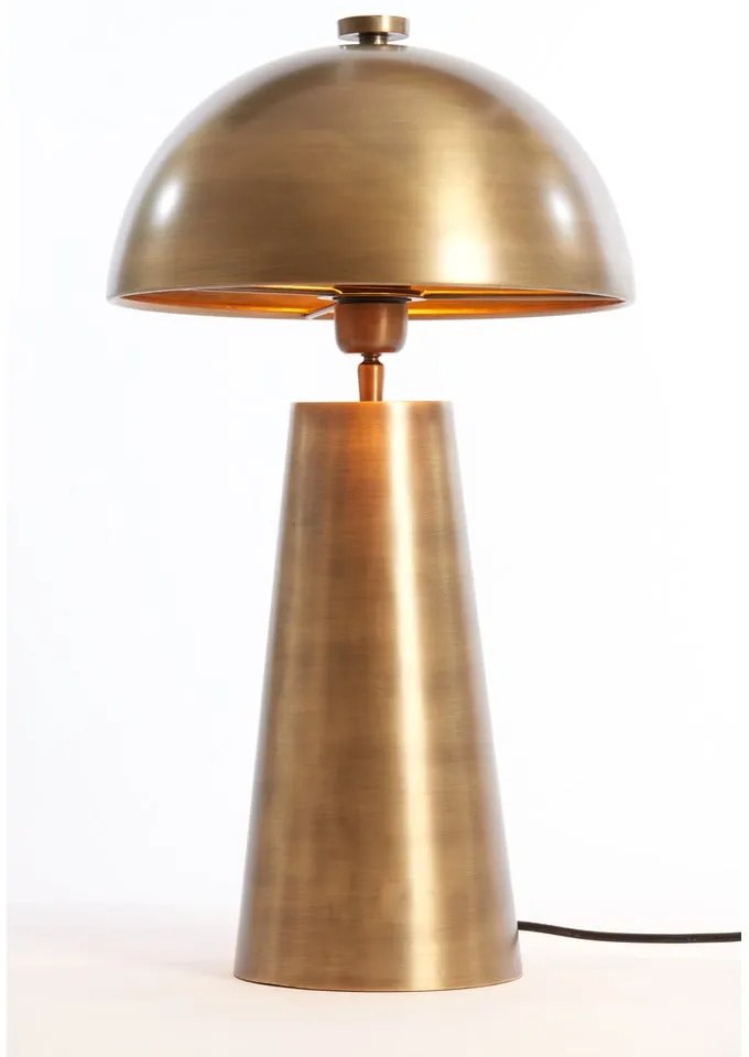 Veioză bronz cu abajur din metal (înălțime 52 cm) Dita – Light &amp; Living