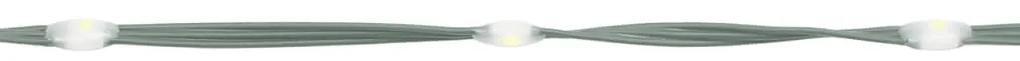 Brad de Craciun pe catarg, 500 LED-uri, alb cald, 300 cm Alb cald, 300 x 100 cm, Becuri LED in forma zigzag, 1