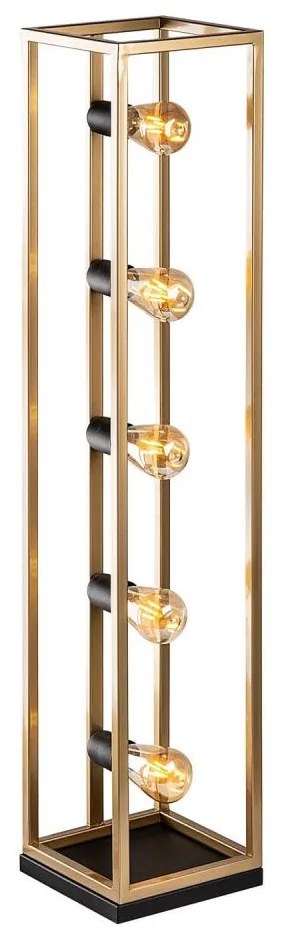 Lampadar KAFES 5xE27/40W/230V auriu