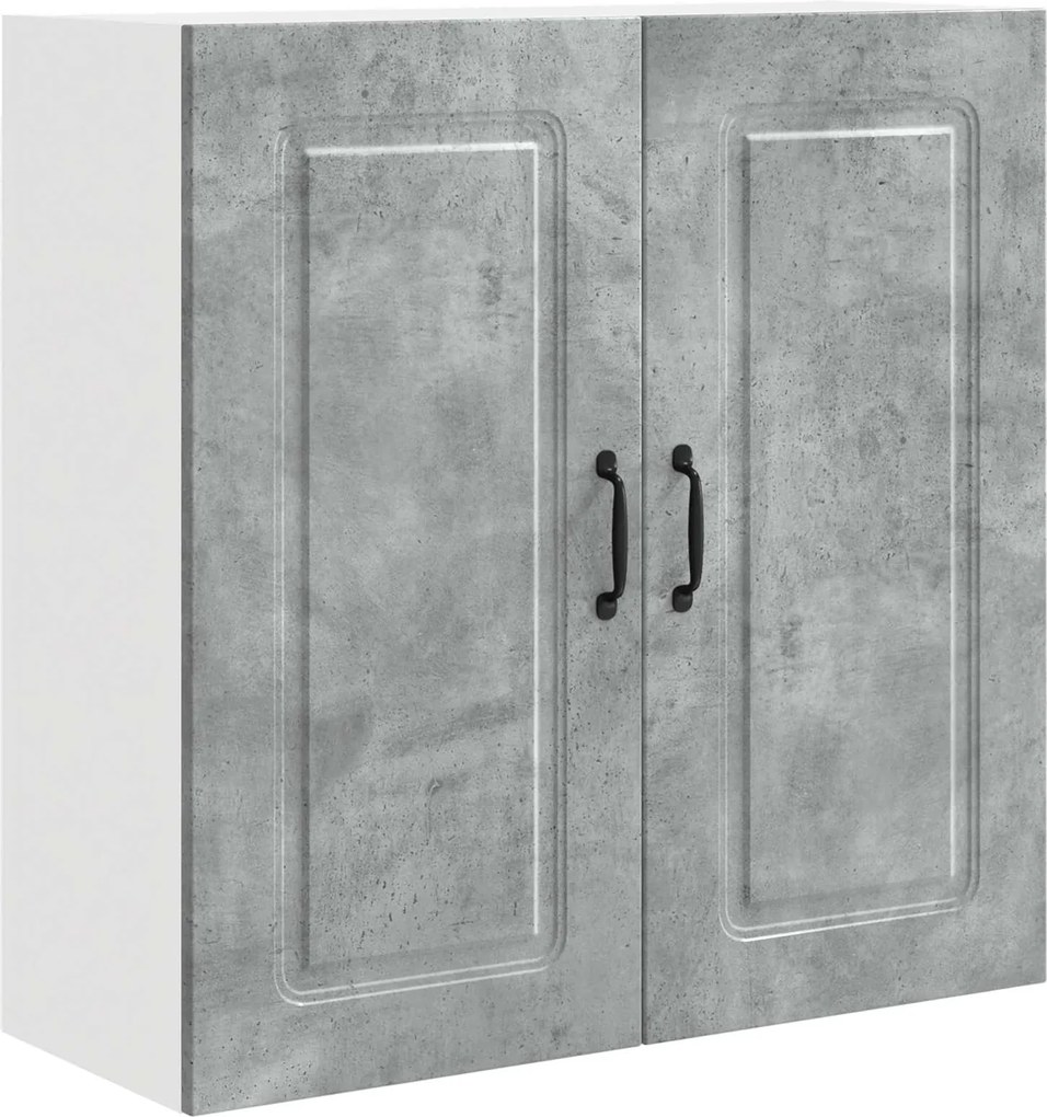 vidaXL Dulap de bucătărie Kalmar Gri din beton 80 x 31 x 80 cm