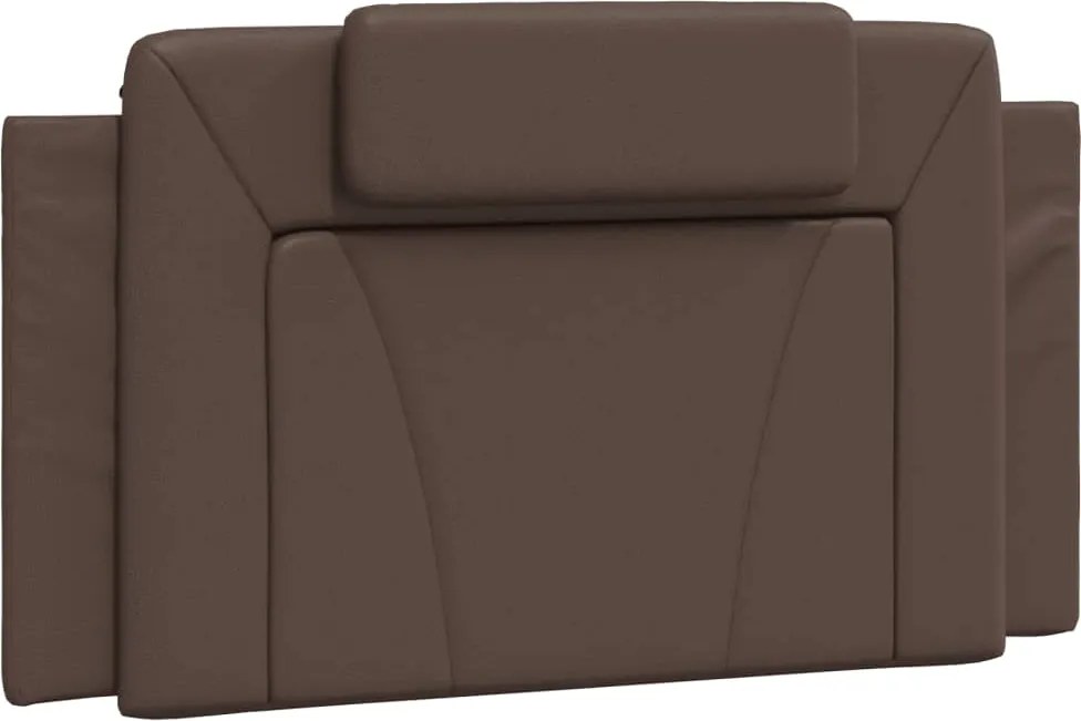 vidaXL Pernă pentru tăblie pat, Viana, maro, 100 cm, piele artificială