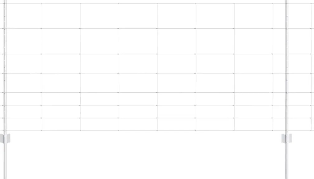 vidaXL Gard cu Stâlp Argintiu 1 x 100 m