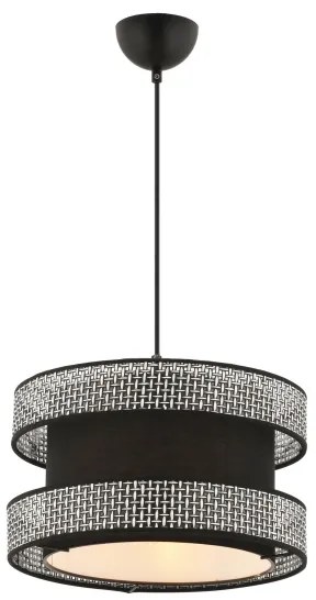 Lustră suspendată pe cablu HALO 1xE27/60W/230V negru/gri