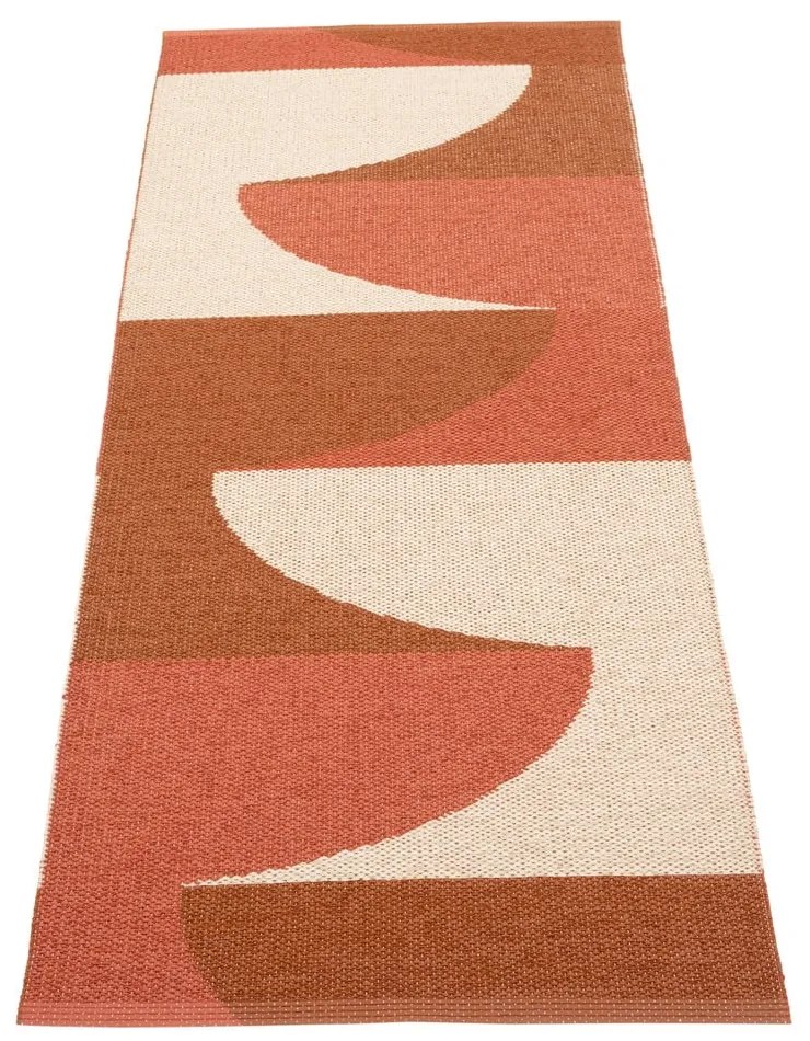 Covor tip traversă pentru interior și exterior cărămiziu 70x180 cm Hill Brick Rust – Pappelina