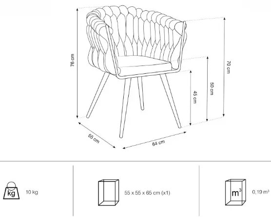 Scaun Shirley Burgundy