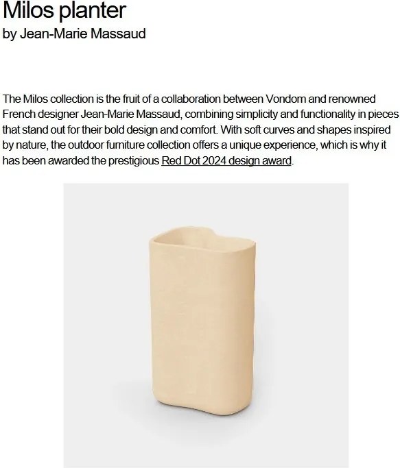 Ghiveci plante design decorativ modern exterior/interior MILOS III