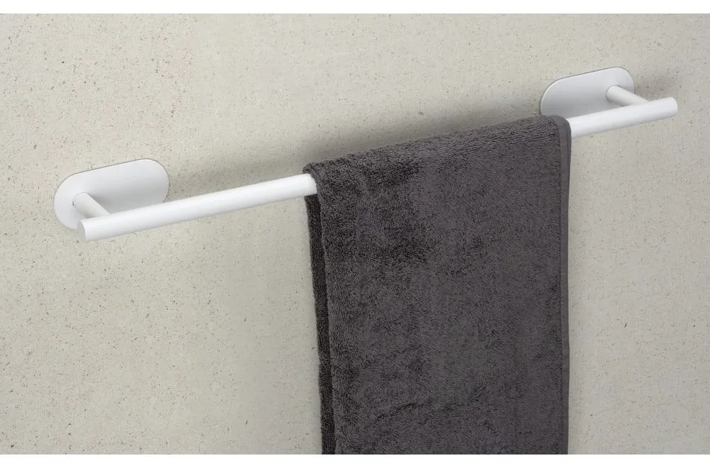 Suport pentru prosoape alb autoadeziv din oțel inoxidabil Orea Uno – Wenko