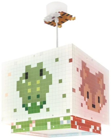 Lustră pentru copii Dalber 63372 LITTLE PIXEL 1xE27/15W/230V