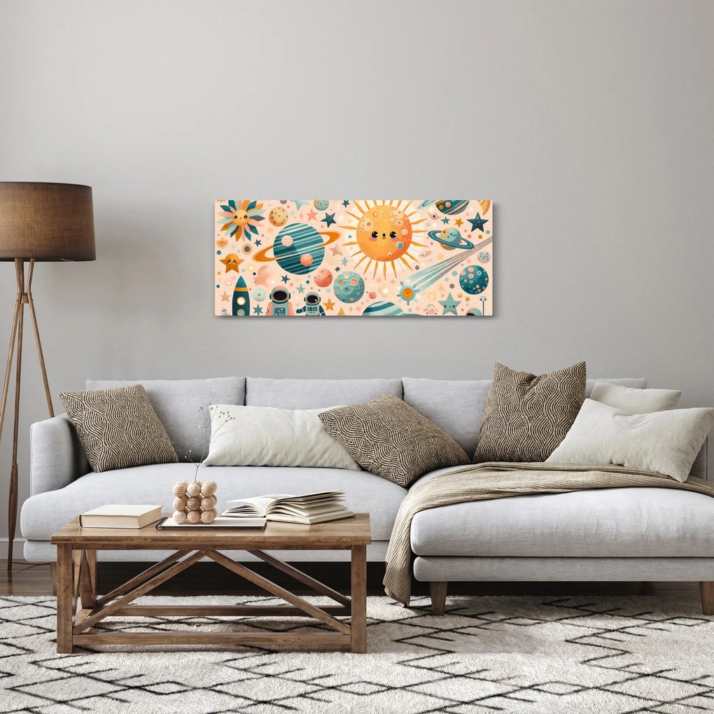 Tablou - Fragmente din spațiu (120x50 cm)
