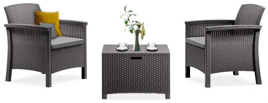 Venus Balcony set mobilier de grădină grafit