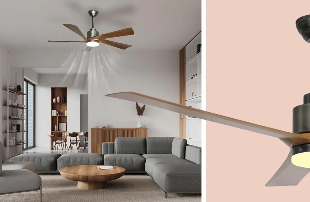 Lustra LED cu ventilator si telecomanda MODESTO 148cm, 03607 GL