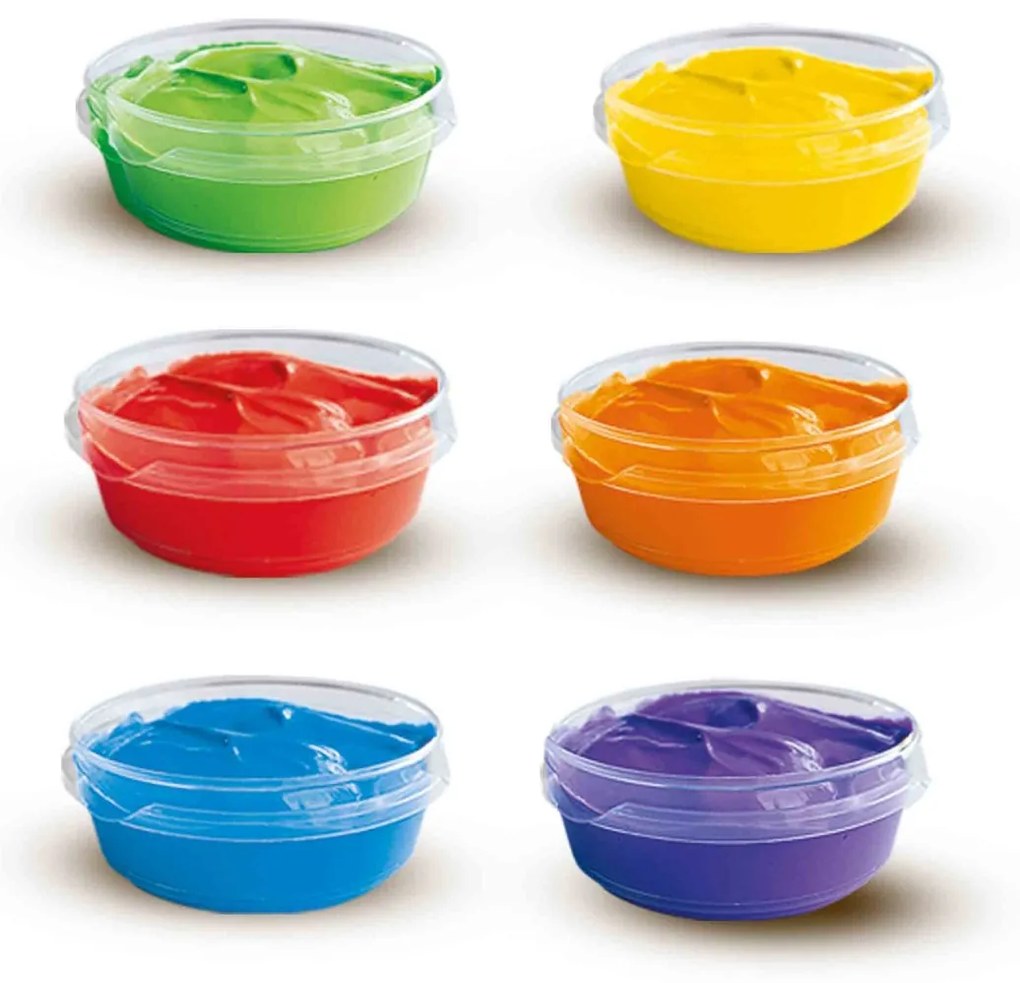 Set acuarele pentru degete (6 x 45ml)