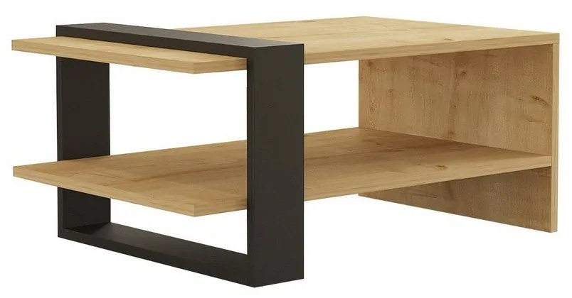 Măsuță de cafea Yonca Anthracite and SapphireOak