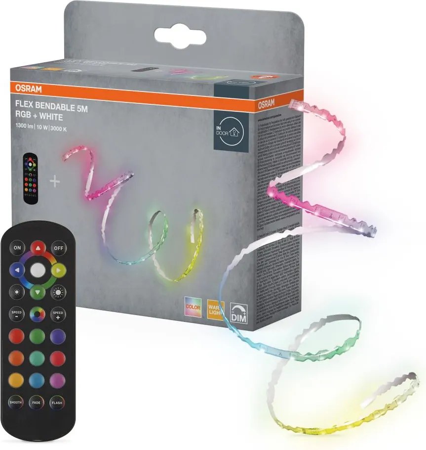 Osram - bandă LED RGBW dimabilă FLEX 5m LED/10W/230V + telecomandă