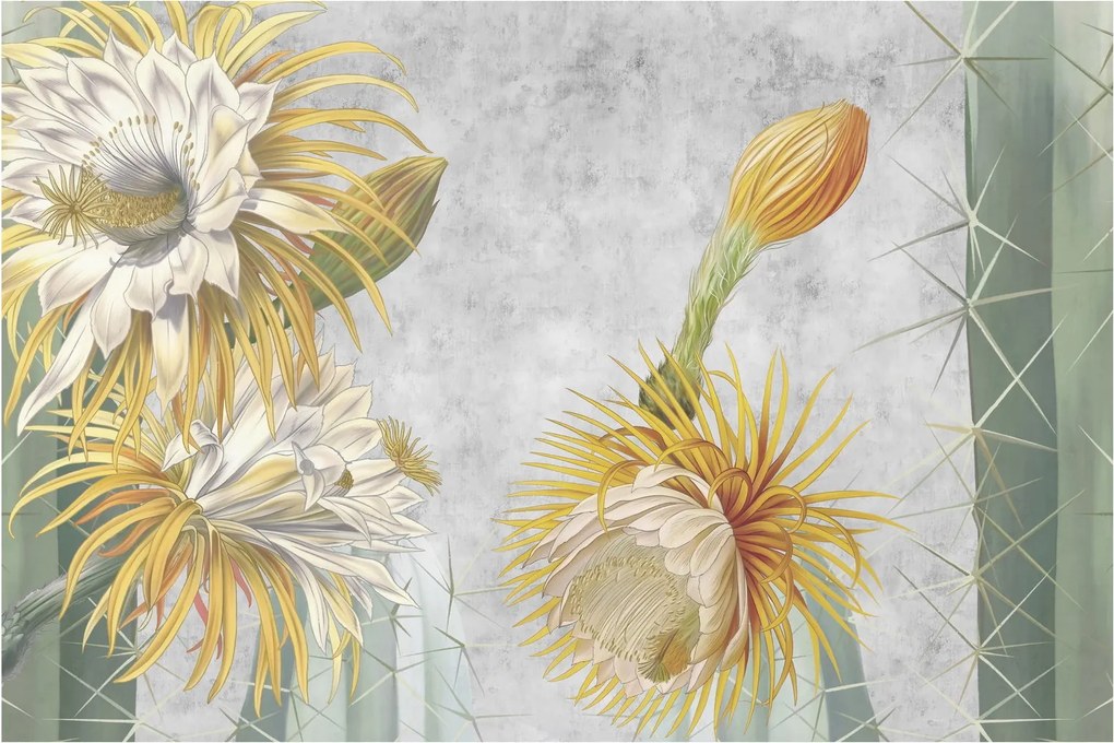Tablou - Cactuși înfloriți (90x60 cm)