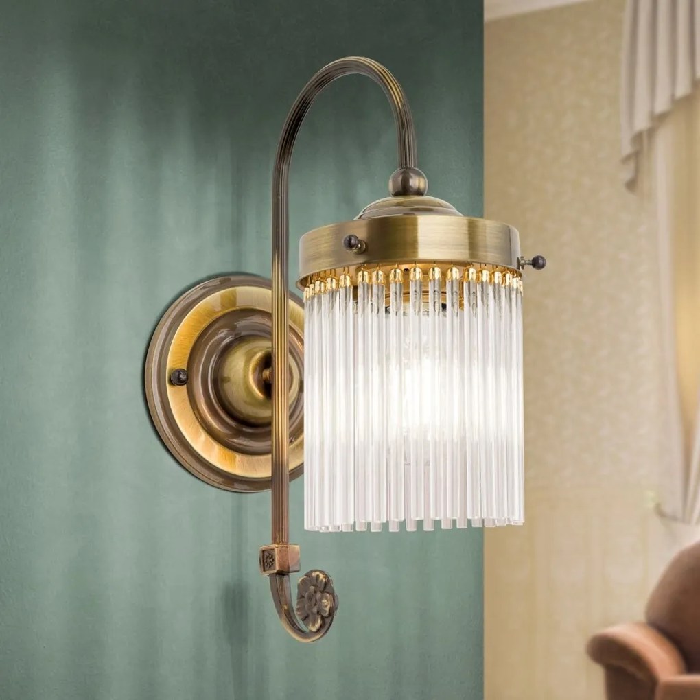 Aplica de perete Art Nouveau STABCHENSERIE, patina