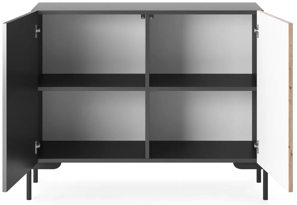 Dulap Lamellito L3 (negru + stejar). 1098814