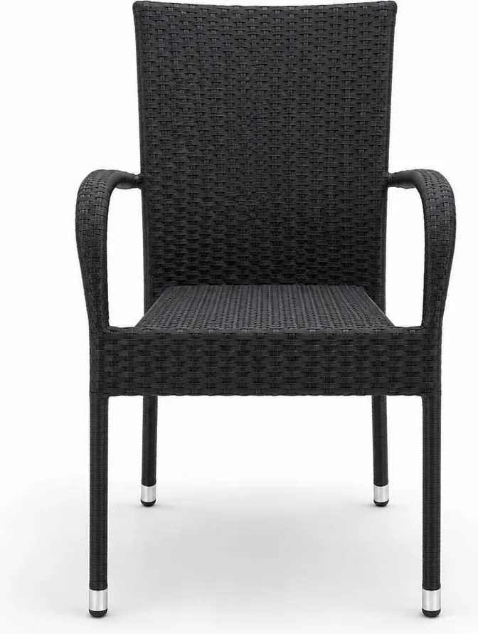 Set mobilier de grădină 4 piese Avenberg PARIS Negru