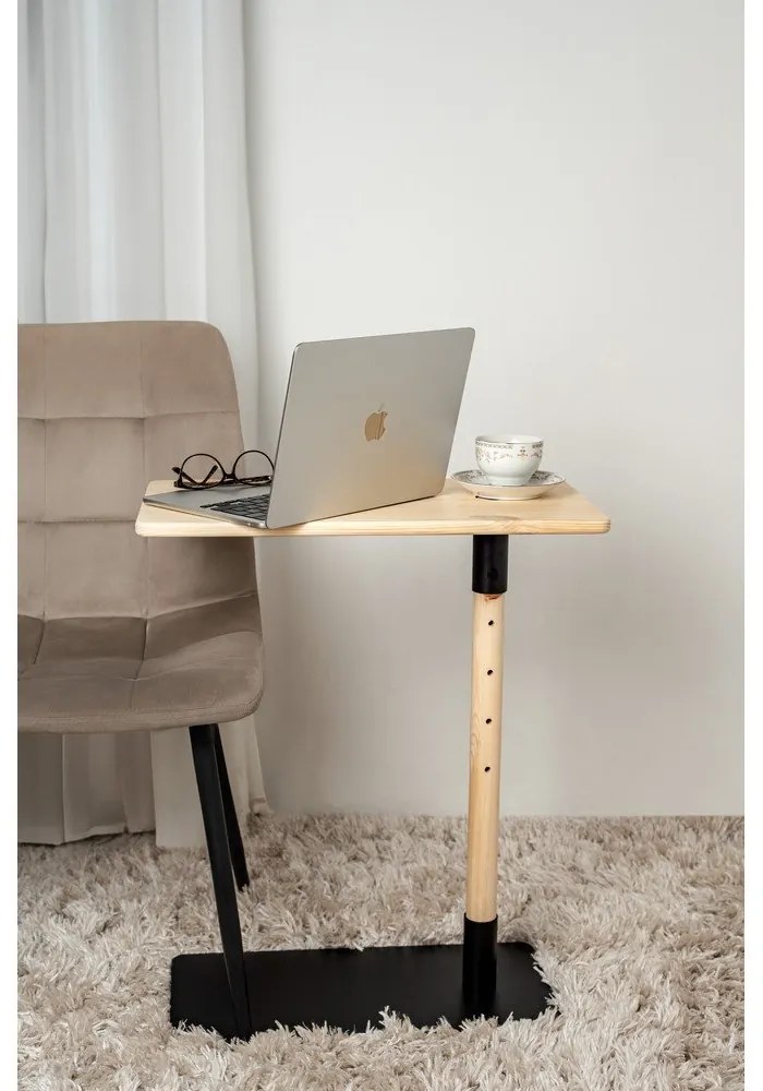 Măsuță auxiliară din lemn masiv de pin 30x55 cm Adjust – Karup Design