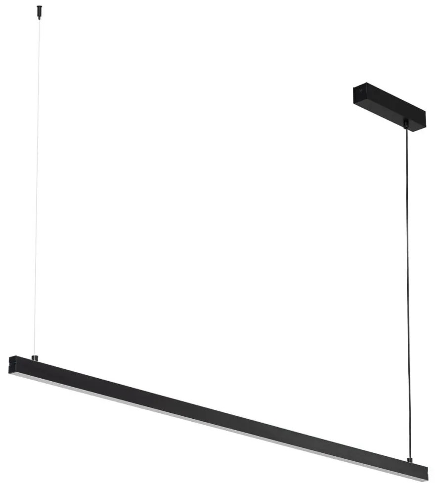 Lustra suspendata LED, 120cm, Otel, Negru, MIAMI